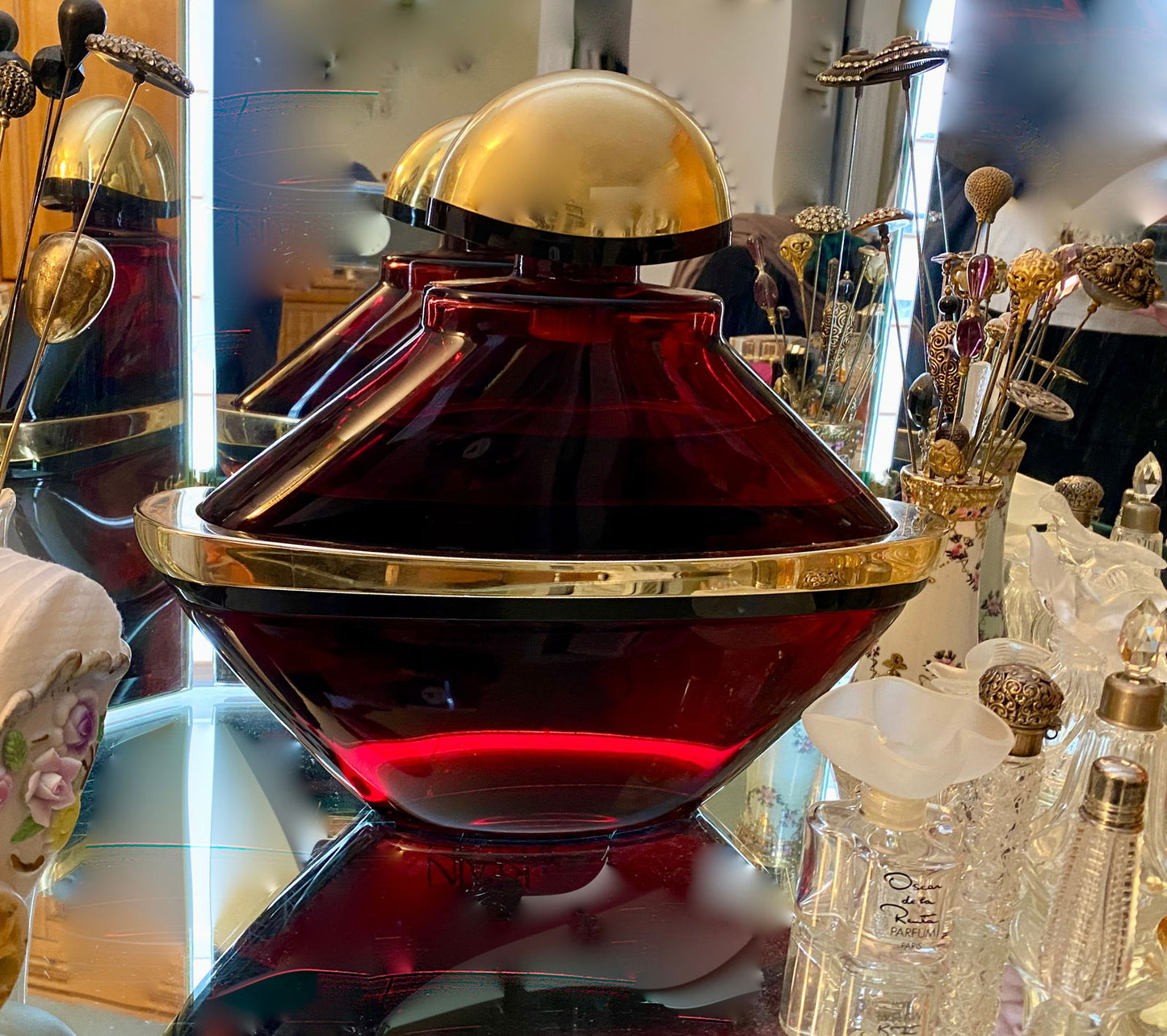 Vintage Giant Guerlain Factice Perfume Bottle Store Display at Duckwells