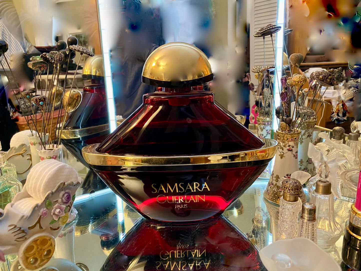 Vintage Giant Guerlain Factice Perfume Bottle Store Display at Duckwells