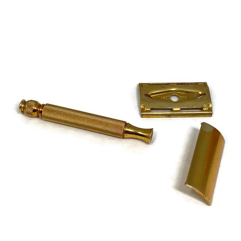 Vintage Gillette Razor and Celluloid Travel Case at Duckwells