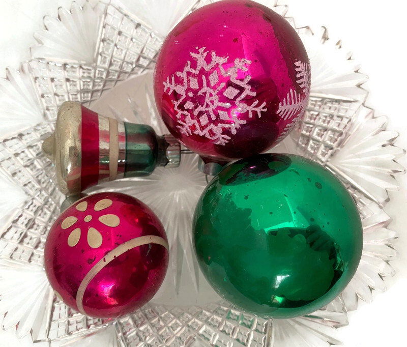 Vintage Glass Christmas Tree Ornaments at Duckwells