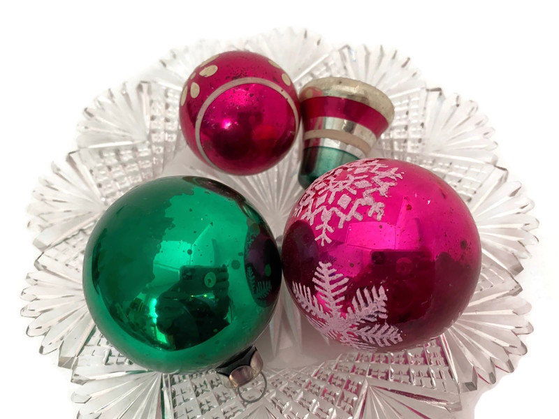 Vintage Glass Christmas Tree Ornaments at Duckwells