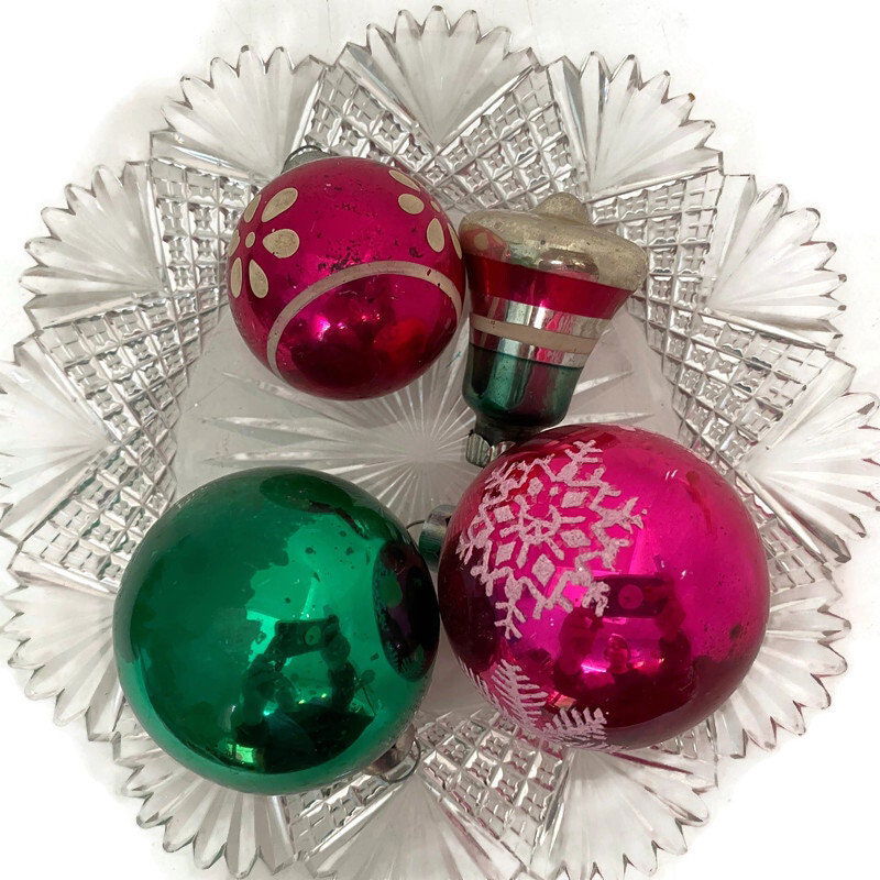 Vintage Glass Christmas Tree Ornaments at Duckwells
