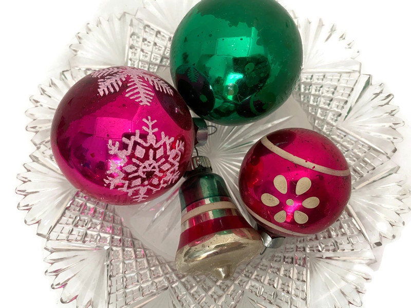 Vintage Glass Christmas Tree Ornaments at Duckwells