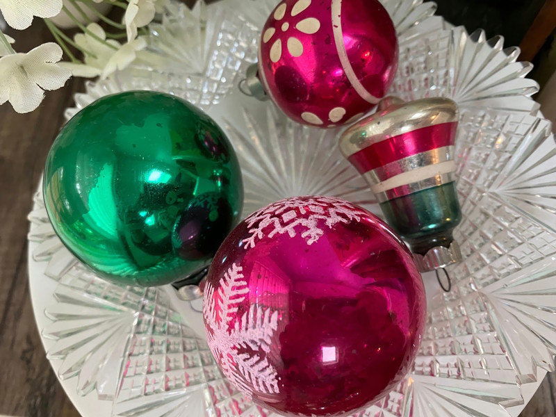Vintage Glass Christmas Tree Ornaments at Duckwells