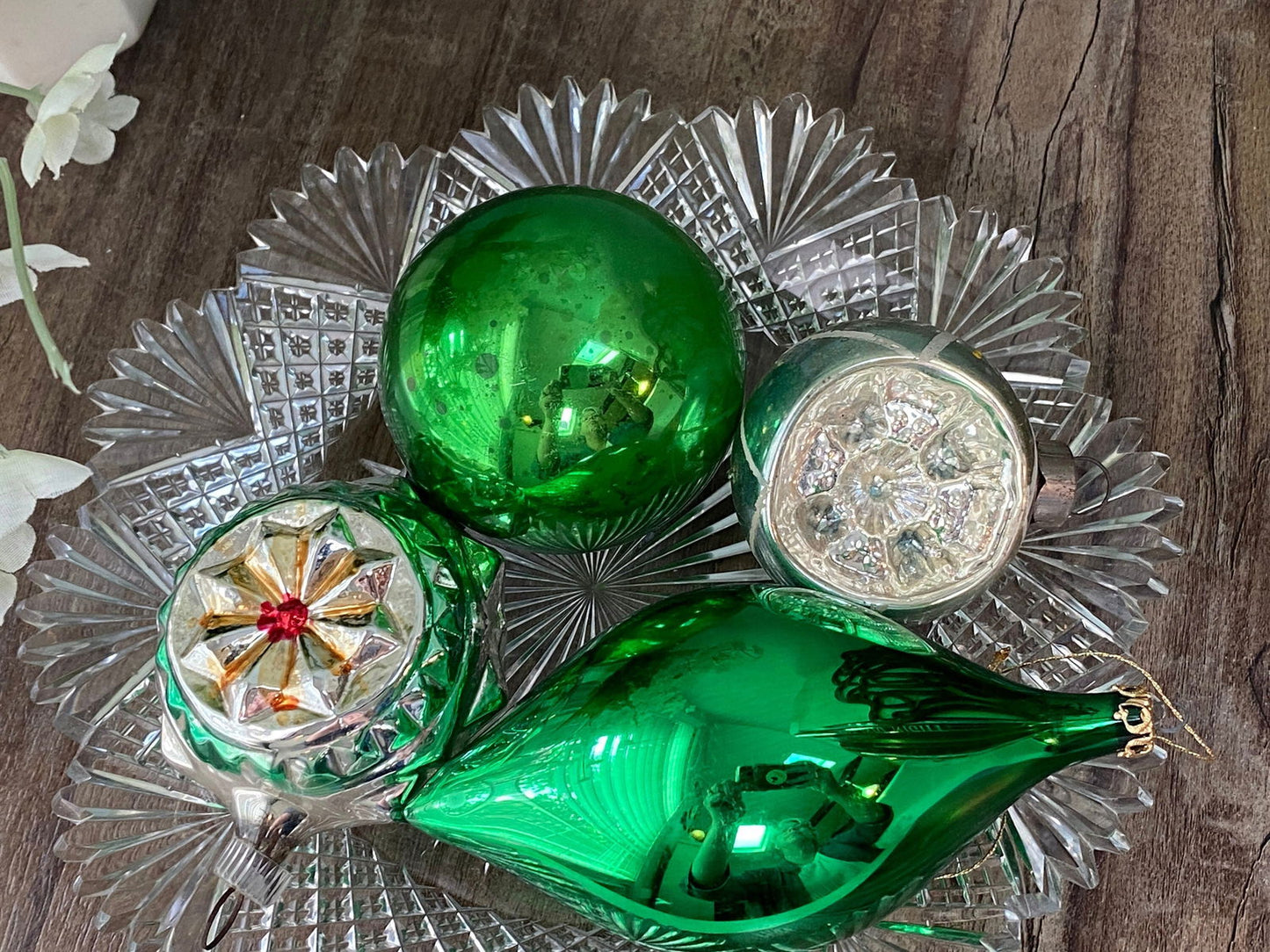 Vintage Glass Christmas Tree Ornaments - Duckwells