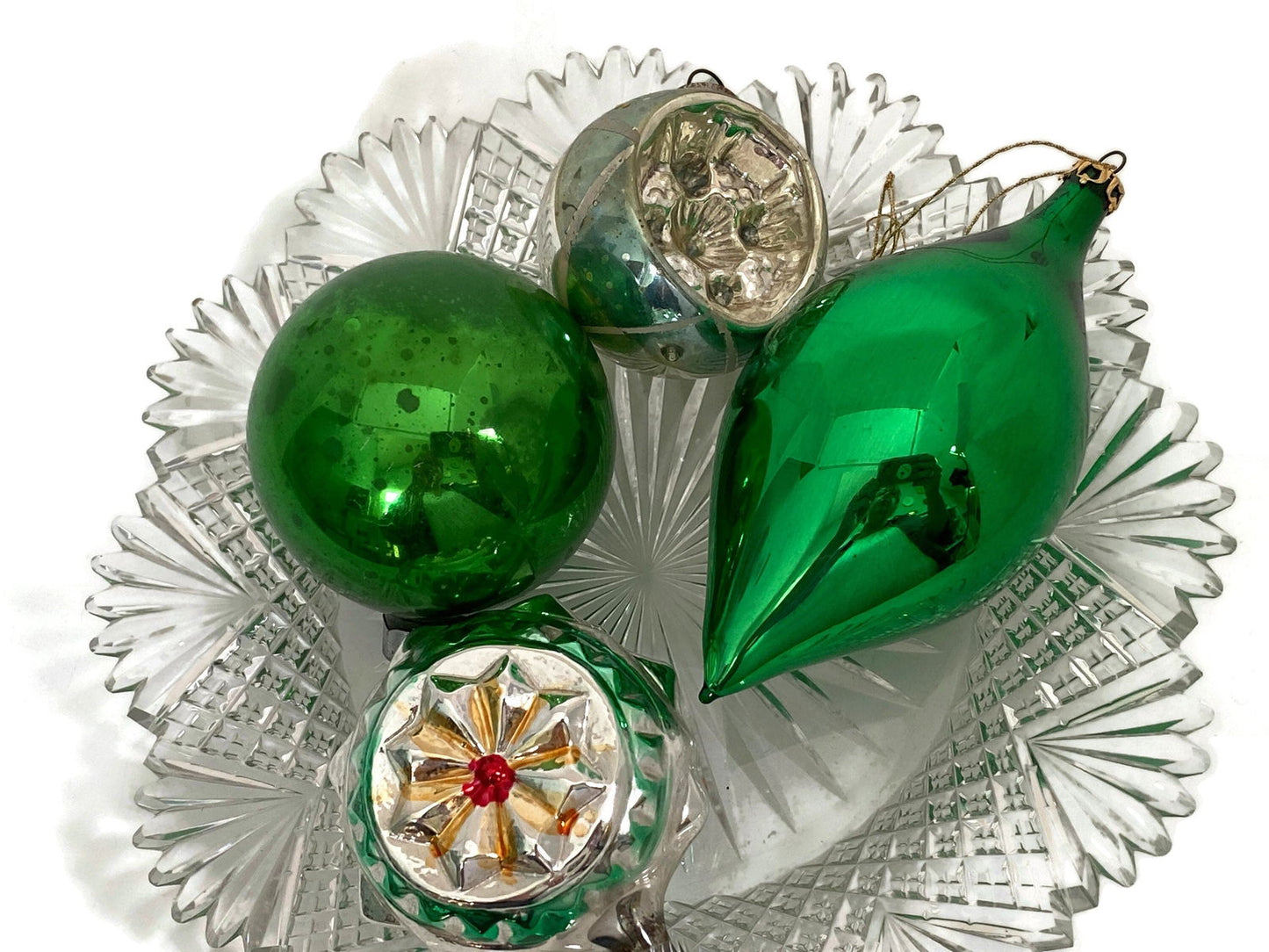 Vintage Glass Christmas Tree Ornaments - Duckwells