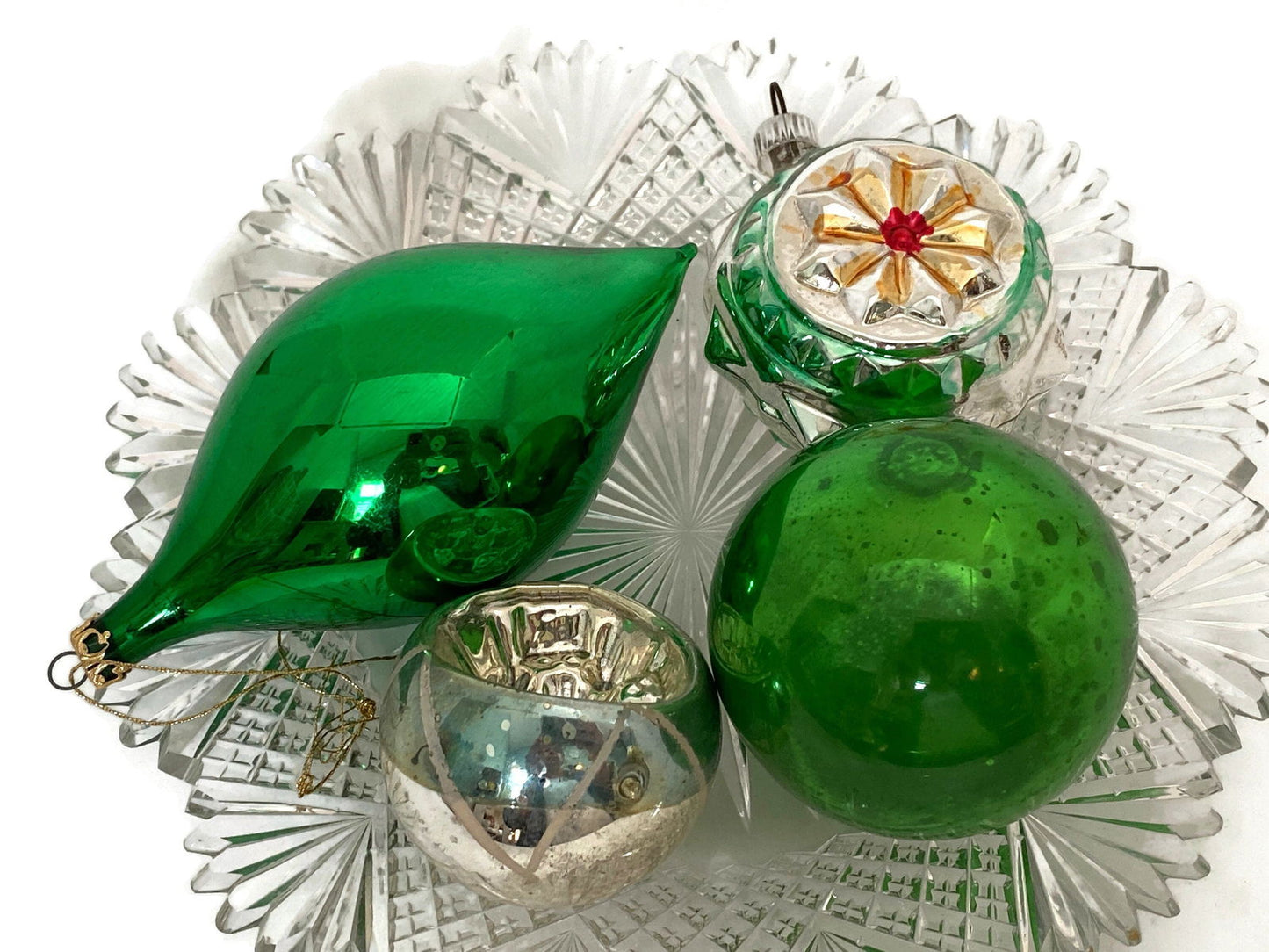 Vintage Glass Christmas Tree Ornaments - Duckwells