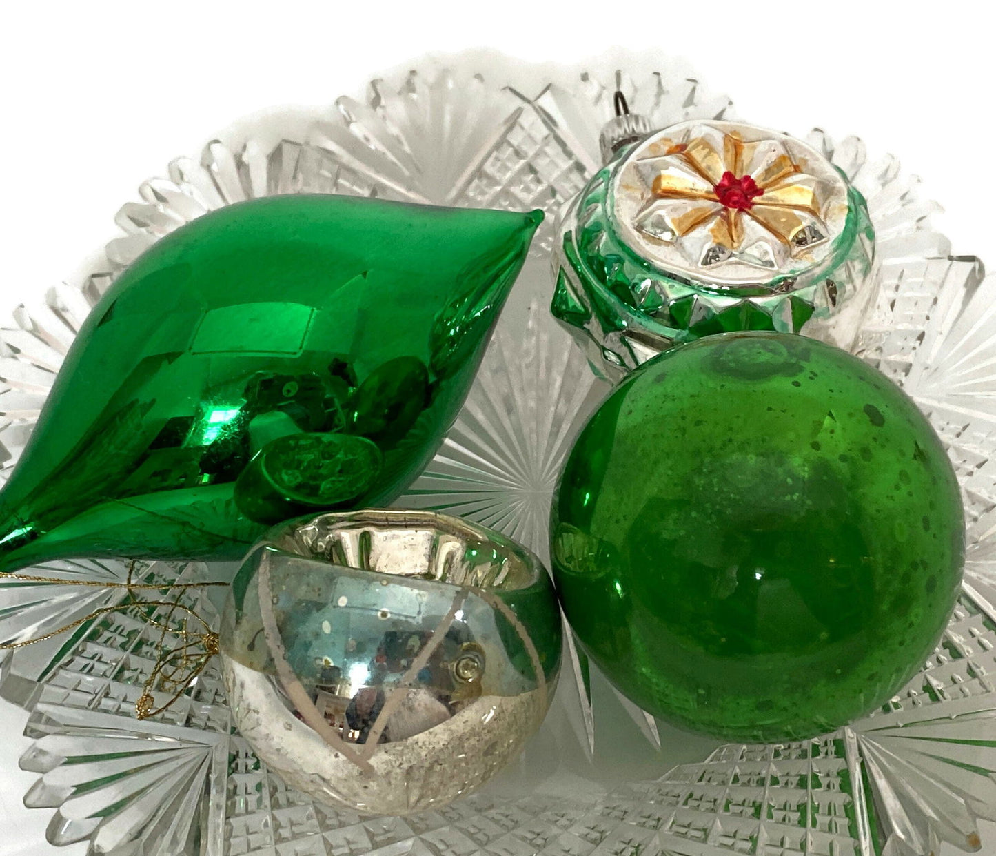 Vintage Glass Christmas Tree Ornaments - Duckwells