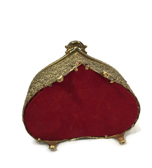 Vintage Gold Jewelry Casket at Duckwells