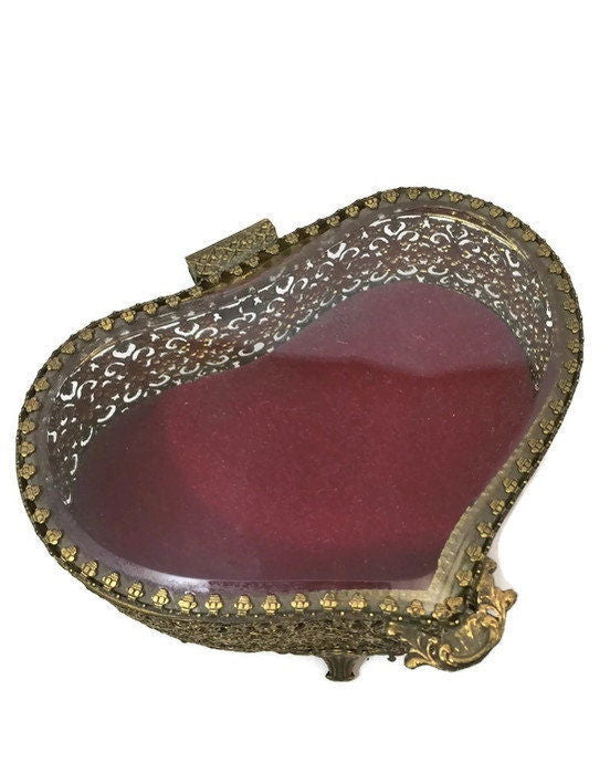 Vintage Gold Jewelry Casket at Duckwells