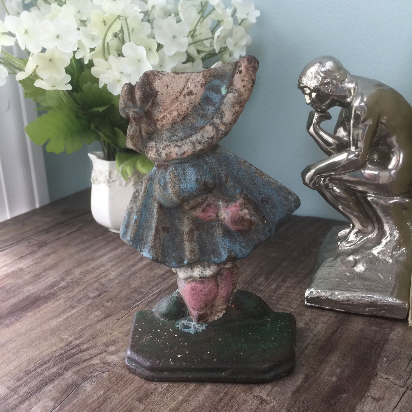 Vintage Hubley Sunbonnet Sue Doorstop - Duckwells
