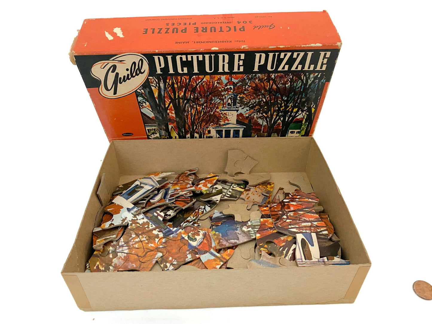 Vintage Kennebunkport Maine Jigsaw Picture Puzzle - Duckwells