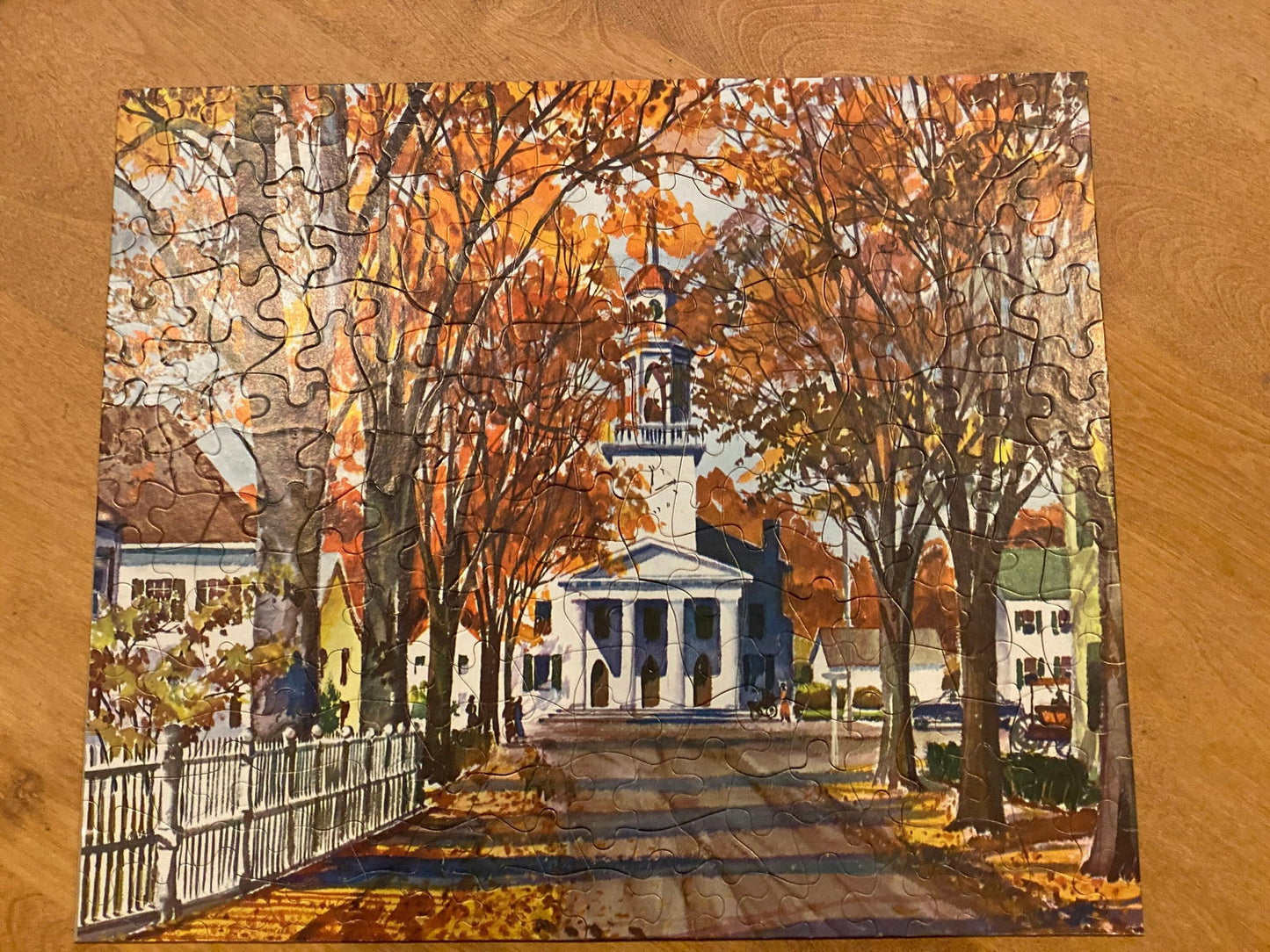 Vintage Kennebunkport Maine Jigsaw Picture Puzzle - Duckwells