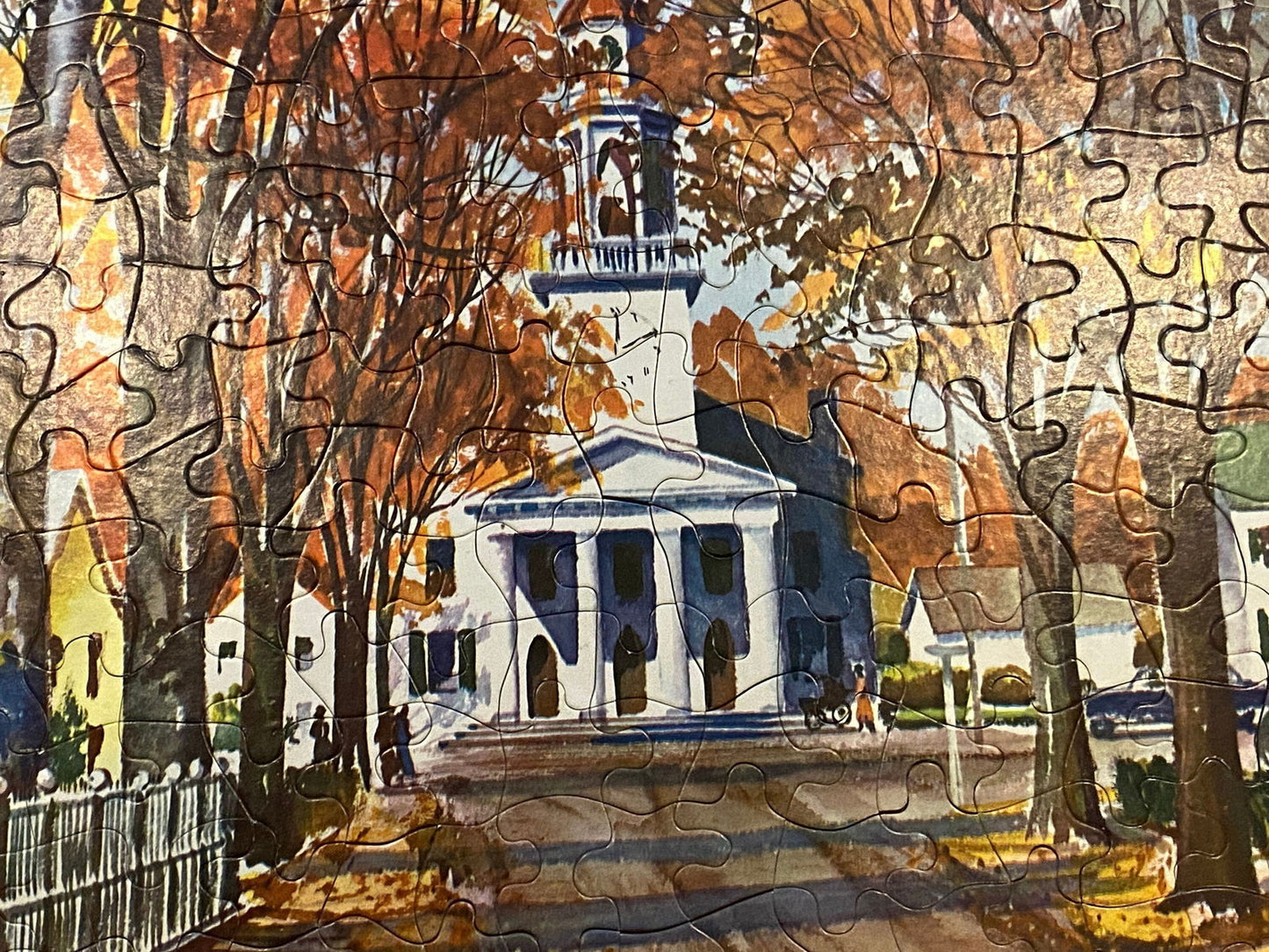 Vintage Kennebunkport Maine Jigsaw Picture Puzzle - Duckwells