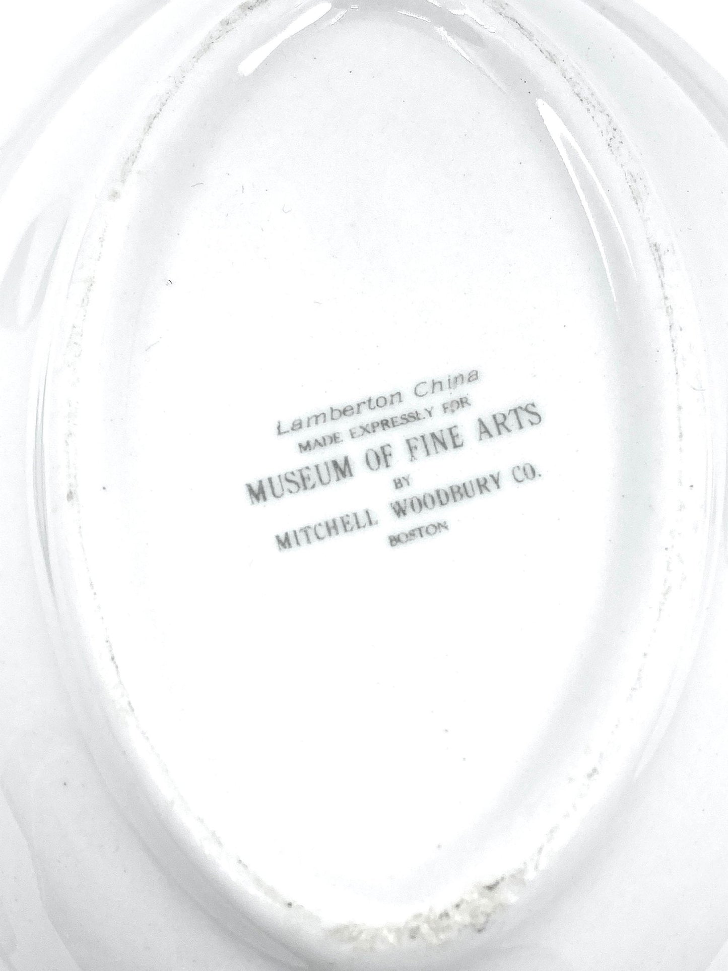 Vintage Lamberton China Restaurant Dishes for the Museum of Fine Arts Boston at Duckwells