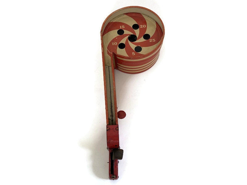 Vintage Litho Spot Shot Marble Game for Display - Duckwells