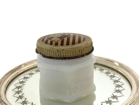 Vintage Milk Glass Vanity Jar at Duckwells