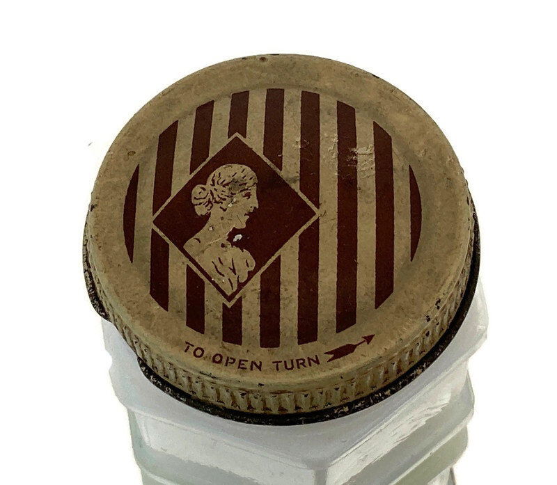 Vintage Milk Glass Vanity Jar at Duckwells