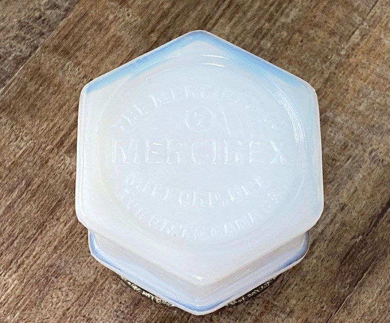 Vintage Milk Glass Vanity Jar at Duckwells