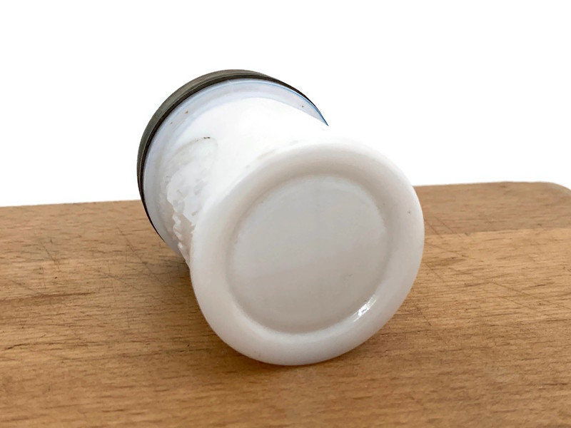 Vintage Milk Glass Vanity Jar at Duckwells