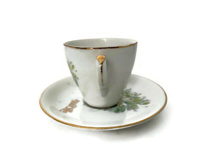 Vintage Mother Cup and Saucer by Norcrest Fine China - Duckwells