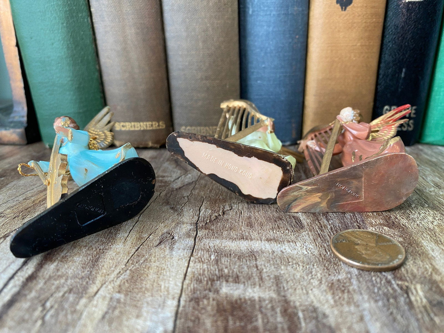 Vintage Musical Angel Ornaments Made in Hong Kong - Duckwells