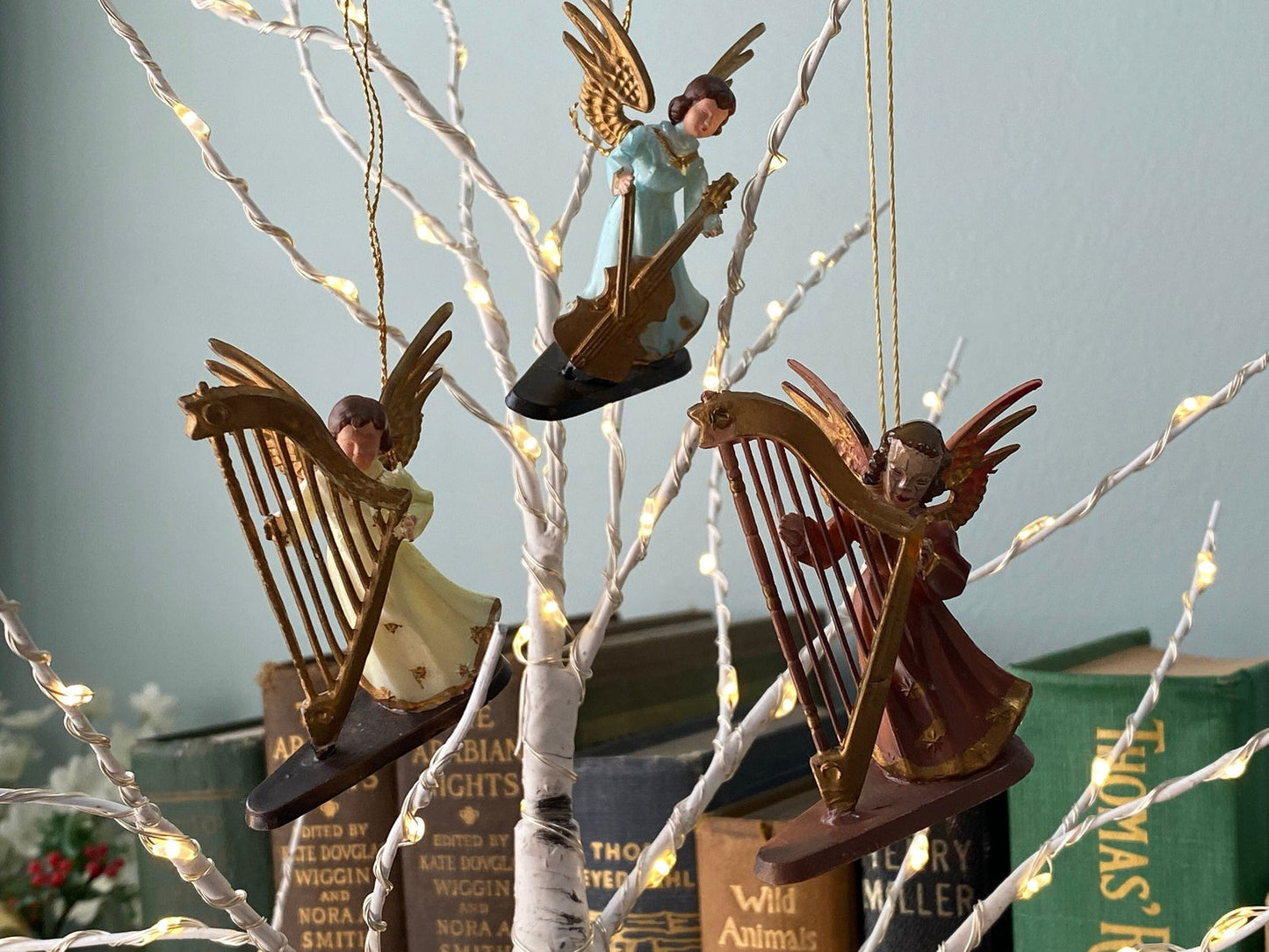 Vintage Musical Angel Ornaments Made in Hong Kong - Duckwells