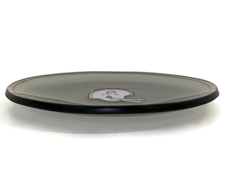 Vintage New England Patriots Smoked Glass Dish by Houze Glass - Duckwells