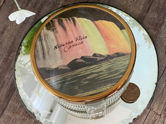Vintage Niagara Falls Canada Souvenir Jar at Duckwells