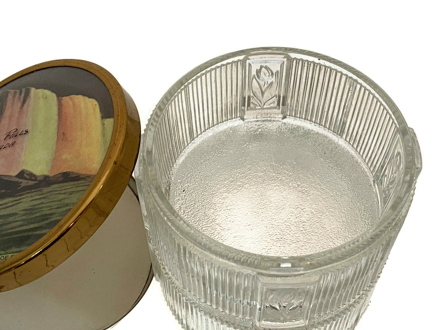 Vintage Niagara Falls Canada Souvenir Jar - Duckwells