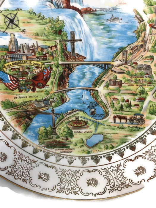 Vintage Niagara Falls Plate Made in Western Germany - Duckwells