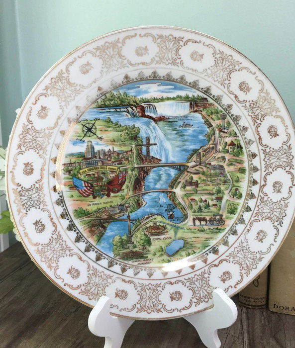 Vintage Niagara Falls Plate Made in Western Germany - Duckwells