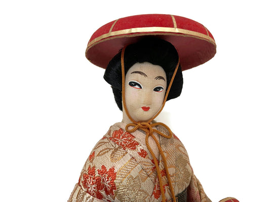 Vintage Nishi Geisha Hat Dancer Figurine at Duckwells