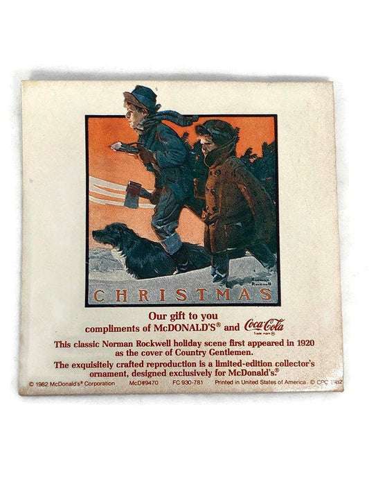 Vintage Norman Rockwell Christmas Ornament at Duckwells