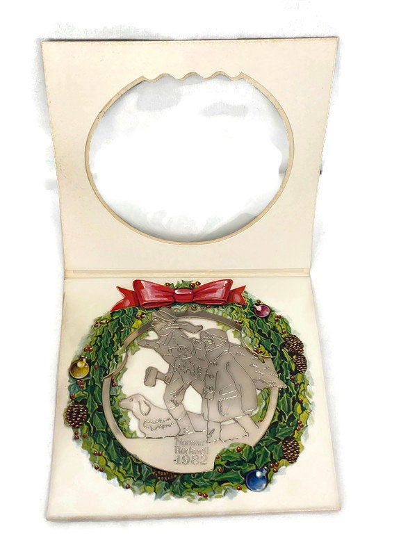 Vintage Norman Rockwell Christmas Ornament - Duckwells