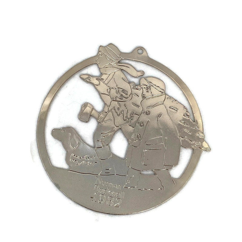Vintage Norman Rockwell Christmas Ornament - Duckwells