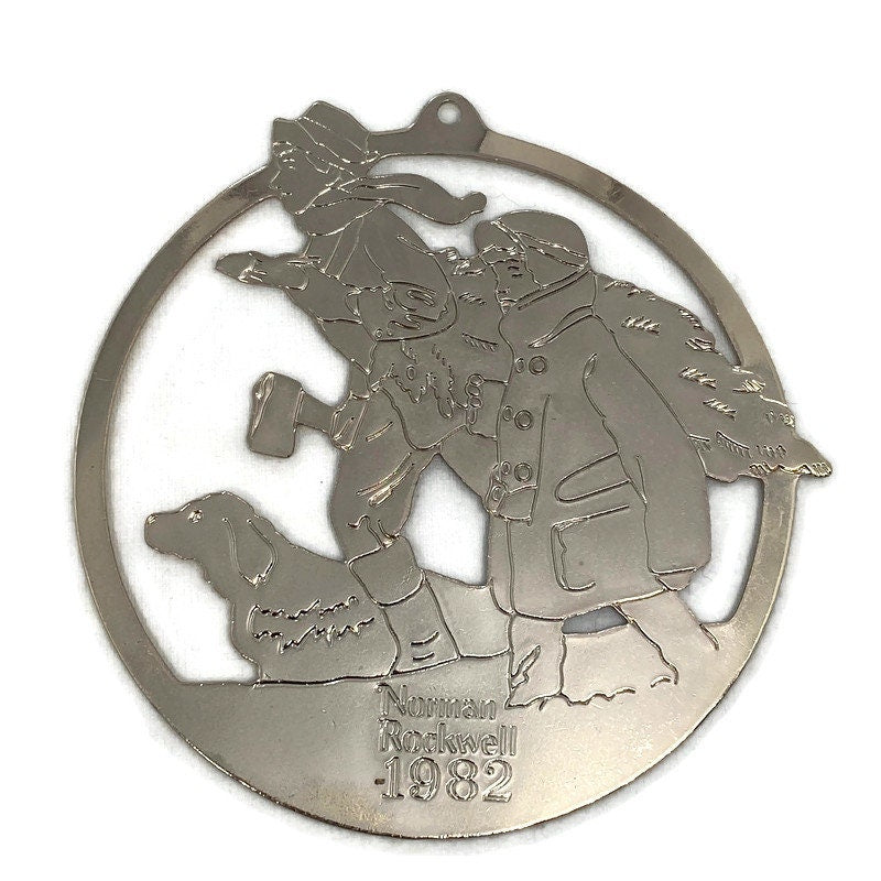 Vintage Norman Rockwell Christmas Ornament - Duckwells