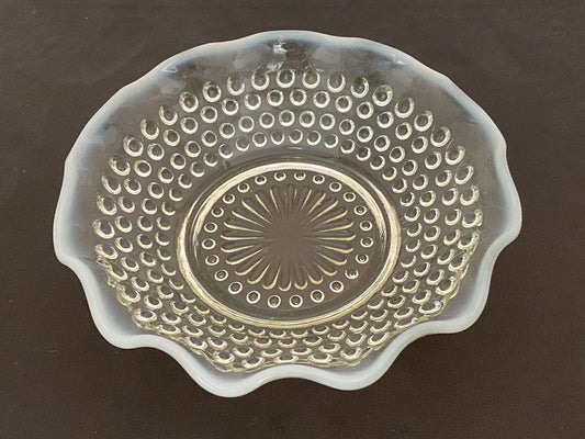 Vintage Opalescent Hobnail Dish at Duckwells