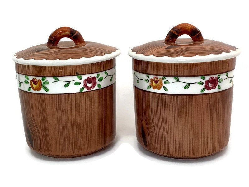 Vintage Orchard Ware Ceramic Spice Pots - Duckwells