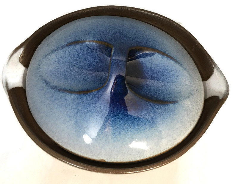 Vintage Peter Pots Pottery Covered Dish at Duckwells