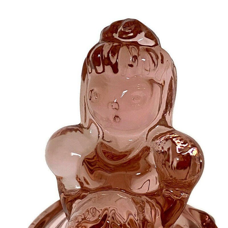 Vintage Pink Glass Bride Bell by Imperial Glass - Duckwells