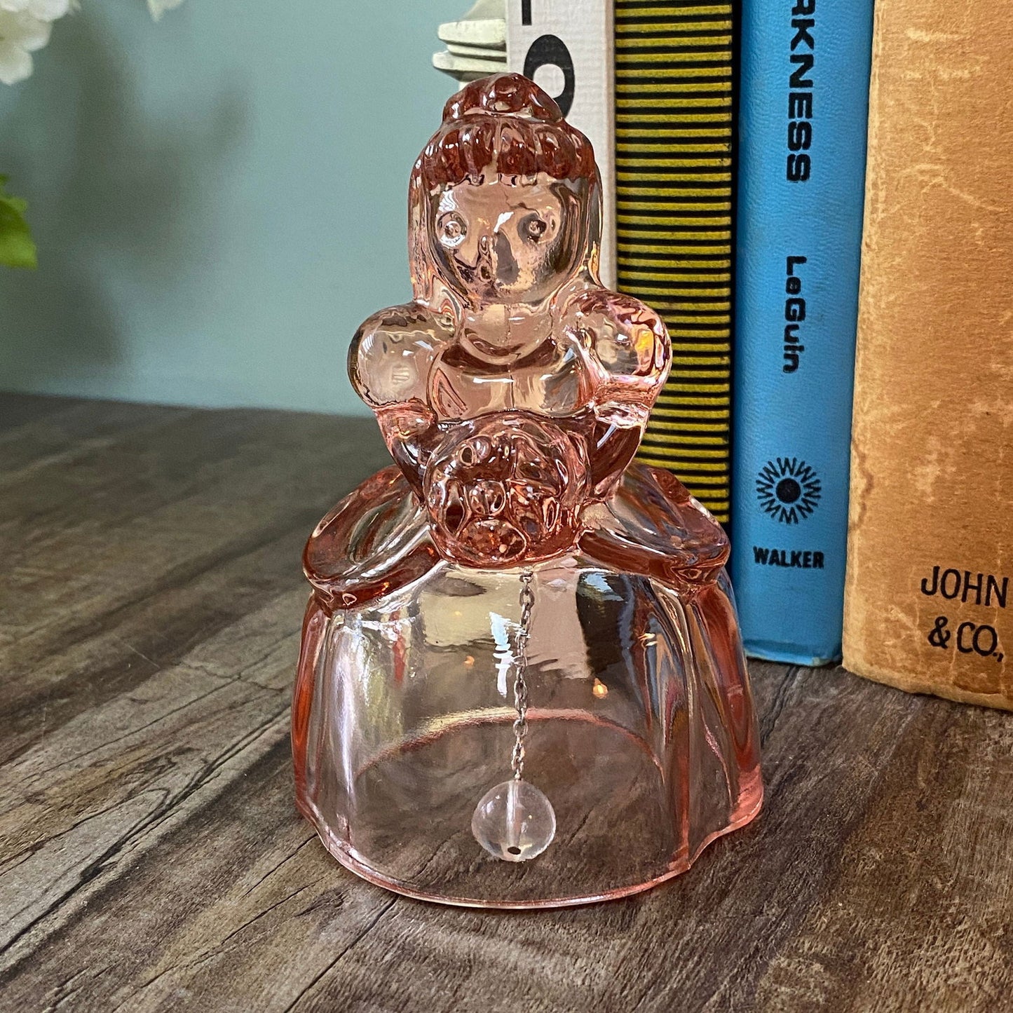 Vintage Pink Glass Bride Bell by Imperial Glass - Duckwells