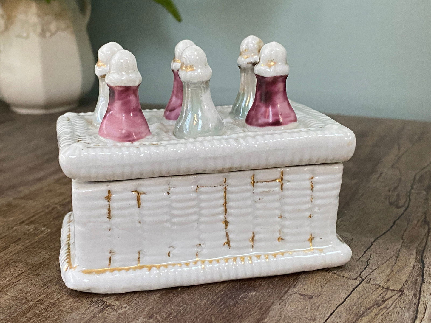 Vintage Porcelain Match Striker - Figural Match Holder at Duckwells
