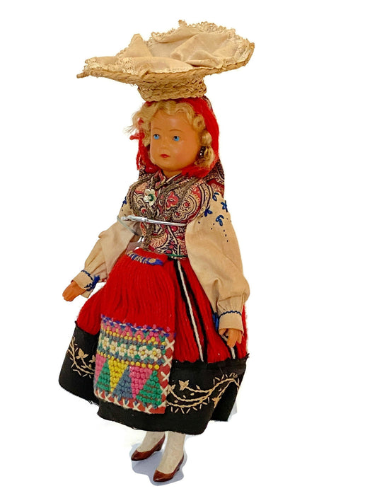 Vintage Portuguese Souvenir Doll at Duckwells