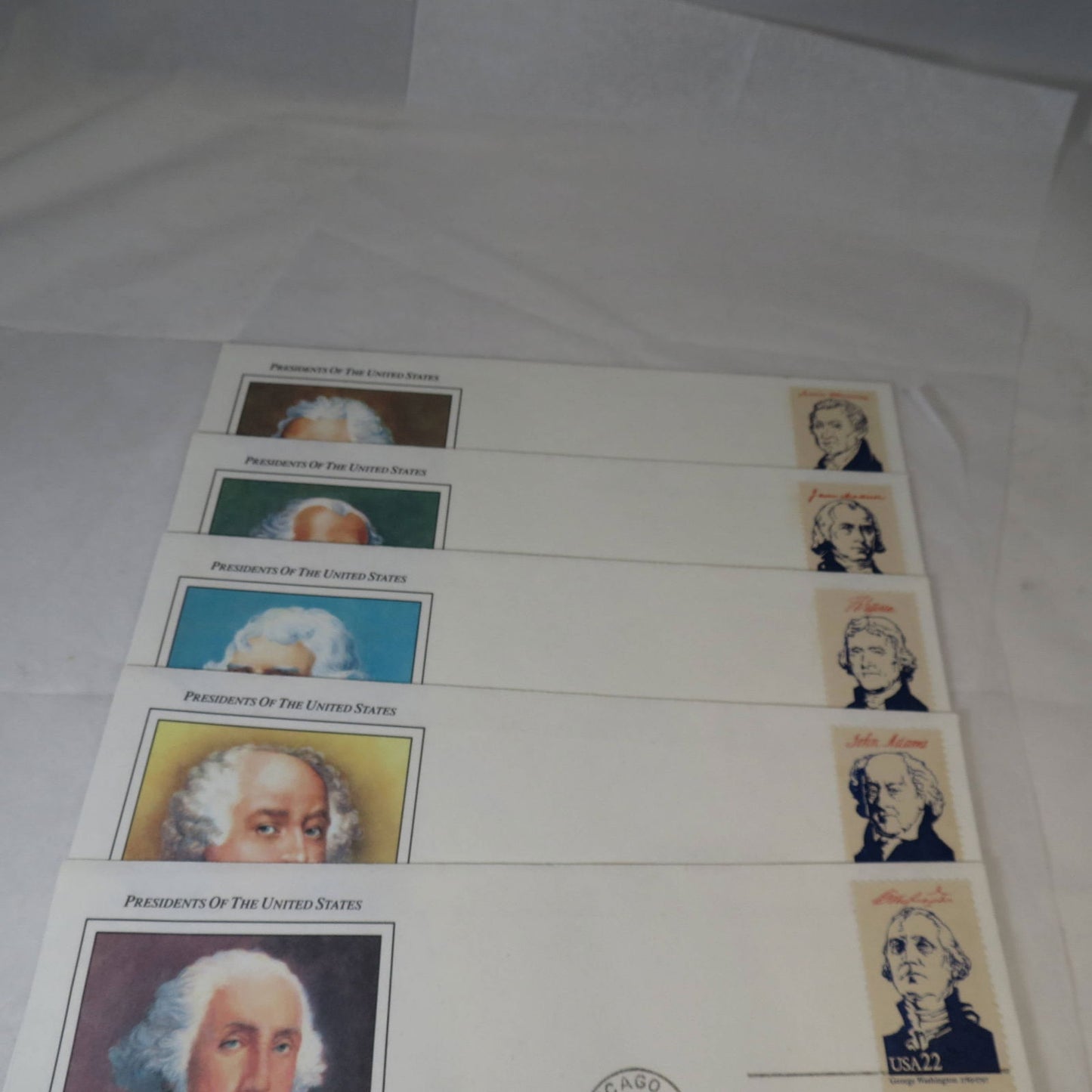 Vintage Postage Stamps Lot with US Presidents First Day Covers - Duckwells