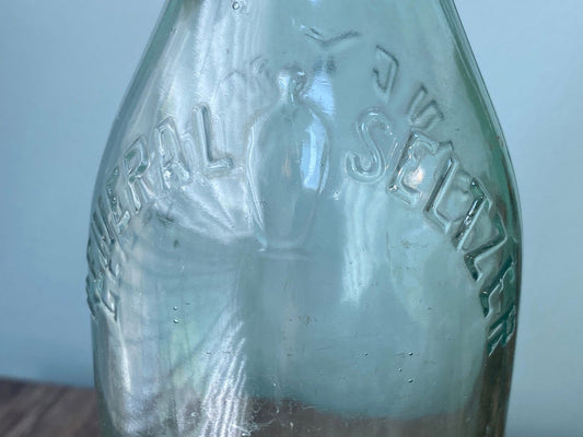 Vintage Quincy Massachusetts General Seltzer Bottle with Ceramic Stopper at Duckwells