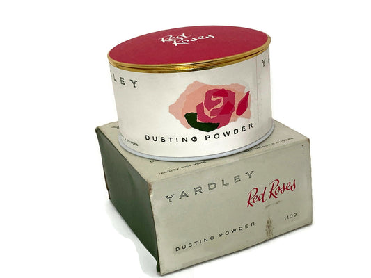 Vintage Red Roses Dusting Powder from Yardley at Duckwells
