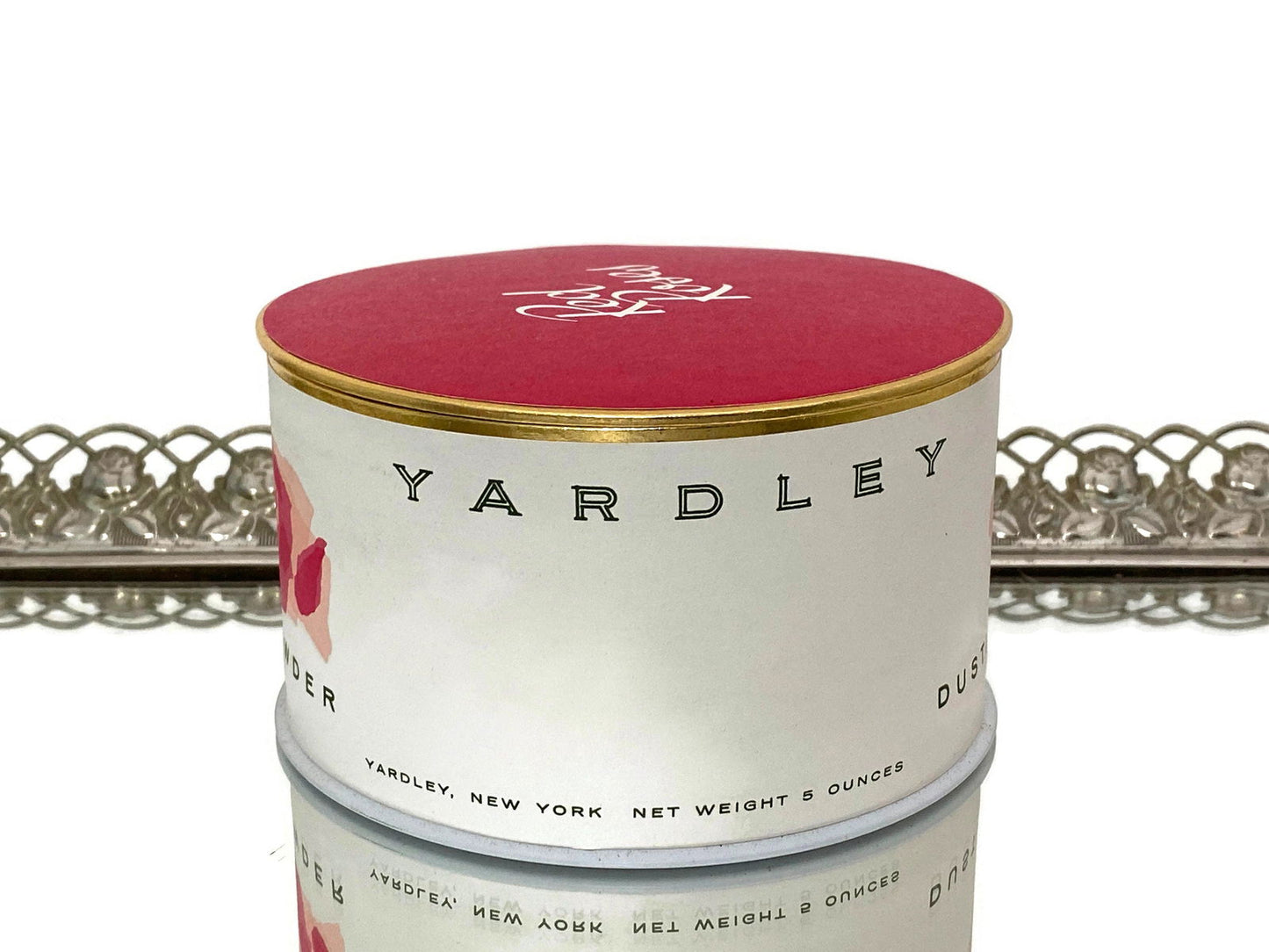 Vintage Red Roses Dusting Powder from Yardley at Duckwells