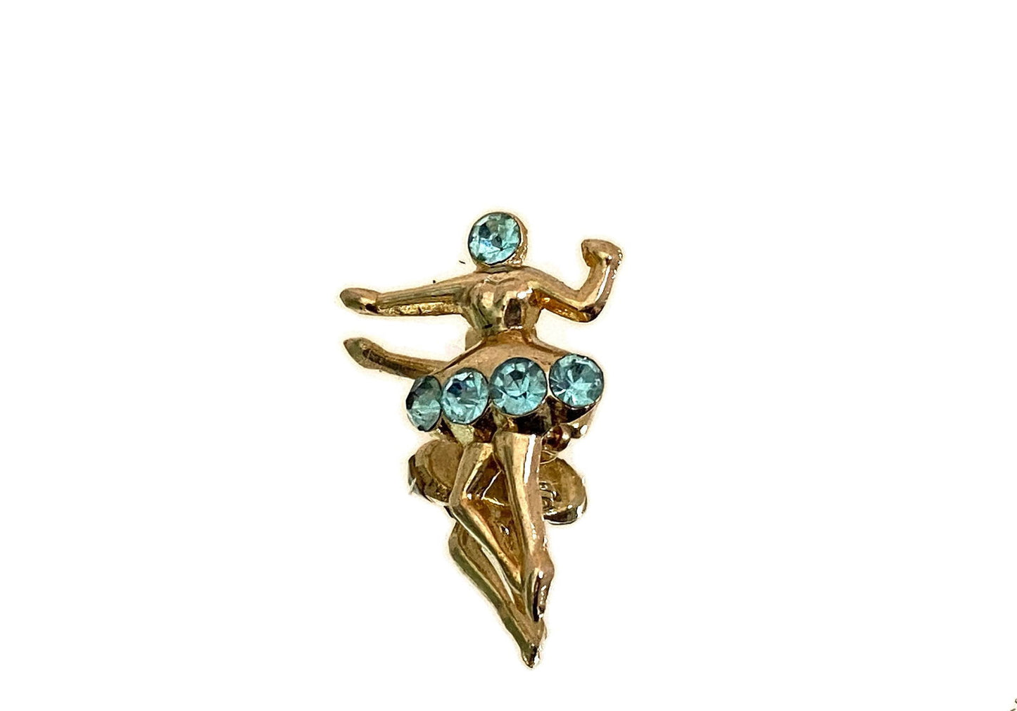 Vintage Rhinestone Ballerina Brooch at Duckwells