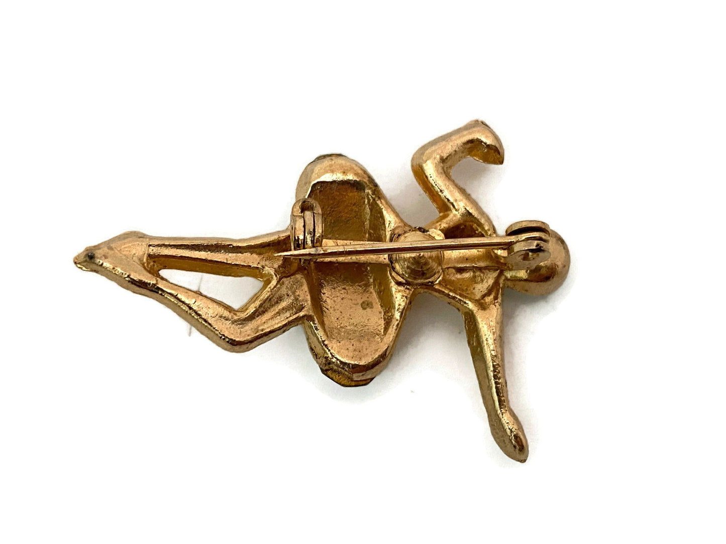 Vintage Rhinestone Ballerina Brooch at Duckwells